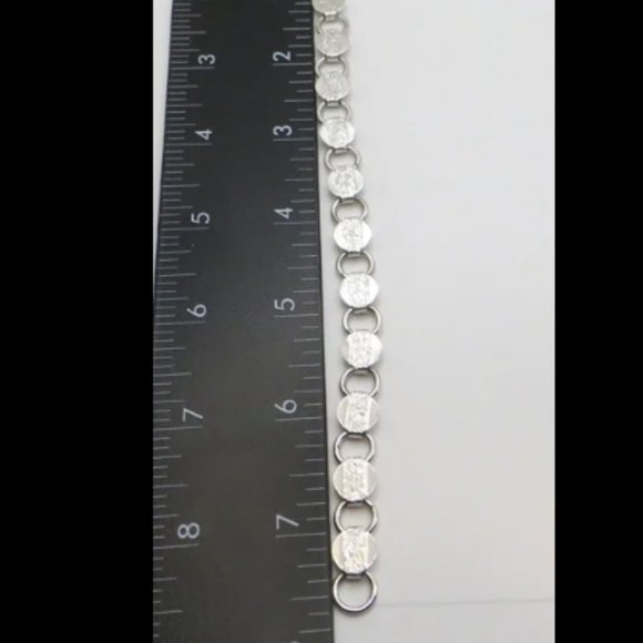 Silver Colored Necklace With Clip On Earrings - Picture 6 of 6